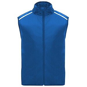 Jannu unisex lightweight running bodywarmer, royal blue, size XL