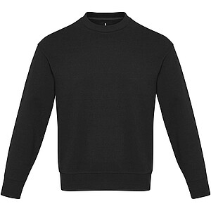 Jet unisex Aware™ recycled crewneck sweater, solid black
