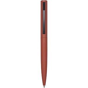Juana recycled aluminium ballpoint pen (blue ink), brick
