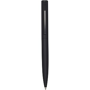 Juana recycled aluminium ballpoint pen (blue ink), solid black