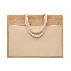 Jute shopping bag, beige