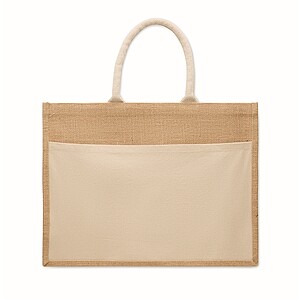 Jute shopping bag, beige