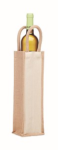 Jute wine bag for one bottle