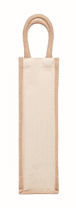 Jute wine bag for one bottle