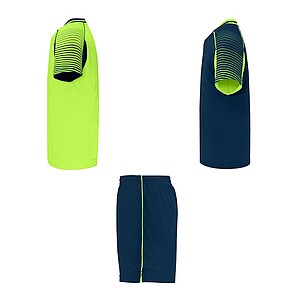 Juve kids sports set, fluor green, size 4