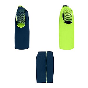 Juve kids sports set, fluor green, size 4