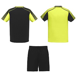 Juve kids sports set, fluor yellow, size 4