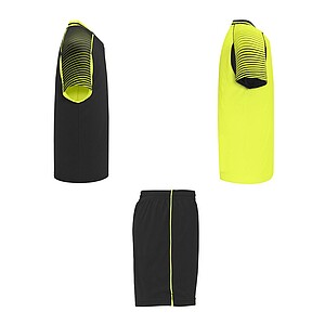 Juve kids sports set, fluor yellow, size 4