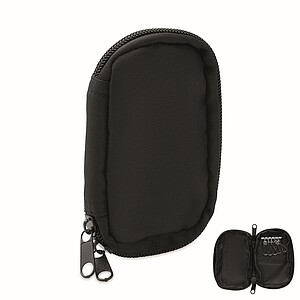 Key case in 300D RPET, black
