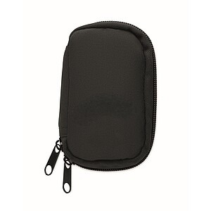 Key case in 300D RPET, black