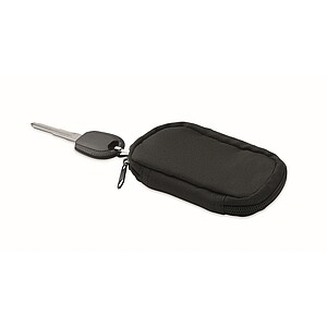 Key case in 300D RPET, black