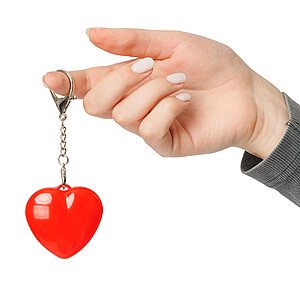 Key chain with light Gleamo | Heart shape