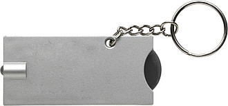 Key holder with coin (€0.50 size)Black