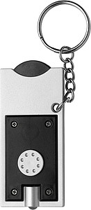 Key holder with coin (€0.50 size)Black