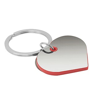 Key ring, red, silver