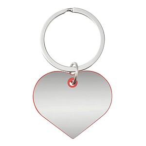 Key ring, red, silver