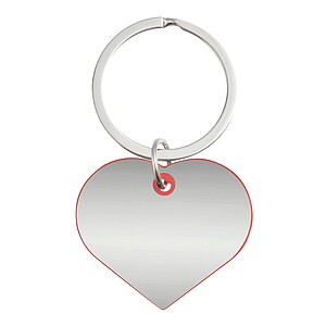 Key ring, red, silver