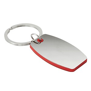 Key ring, red, silver