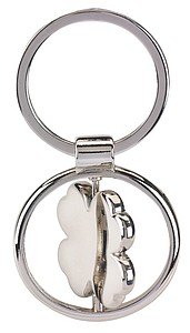 Key ring SPINNING CLOVER LEAF