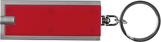 Key ring with white LED, red