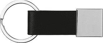 Keychain with leather strap