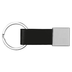 Keychain with leather strap