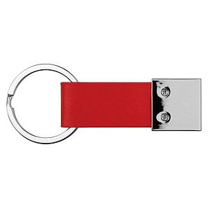 Keychain with leather strap