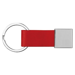 Keychain with leather strap