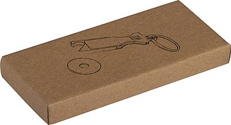 Keychain with shopping coin and bottle opener
