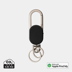 Keyfinder keychain with worldwide locating and USB C, black, grey