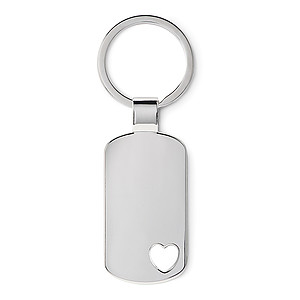 Keyring with heart detail
