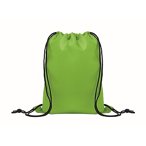 Kids drawstring bag 190T RPET, lime