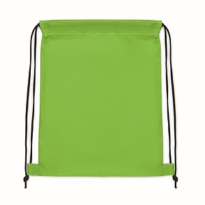 Kids drawstring bag 190T RPET, lime
