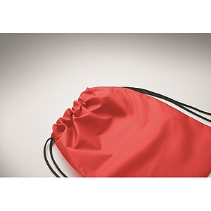 Kids drawstring bag 190T RPET, red