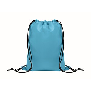 Kids drawstring bag 190T RPET, turquoise