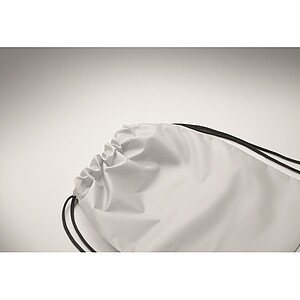 Kids drawstring bag 190T RPET, white