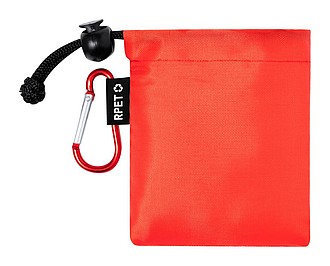 Kids poncho, red