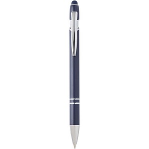 Kish ballpoint pen with silver finish, navy