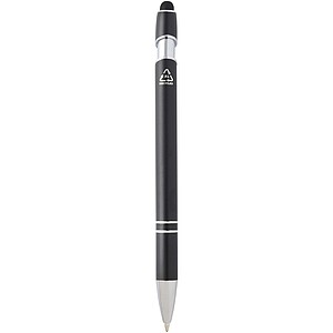 Kish ballpoint pen with silver finish, solid black