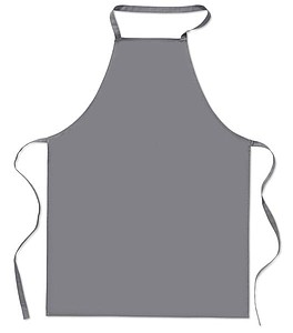 Kitchen apron in cotton, grey