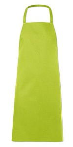 Kitchen apron in cotton, lime