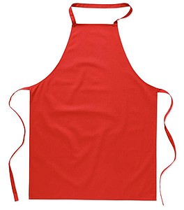 Kitchen apron in cotton, red