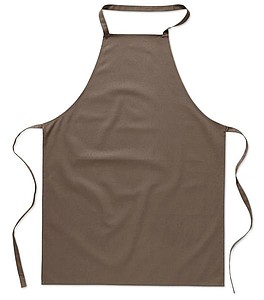 Kitchen apron in cotton, taupe
