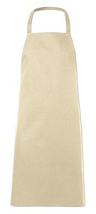 Kitchen apron in cotton, taupe