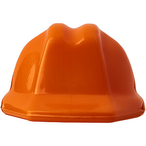 Kolt hard hat-shaped recycled keychain, orange