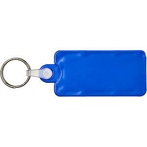 Kym recycled tyre tread check keychain, blue