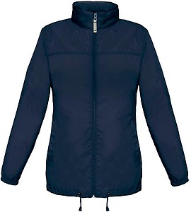 Ladies inlined windbreaker B&C, navy