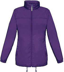 Ladies inlined windbreaker B&C, purple