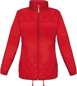 Ladies inlined windbreaker B&C, red