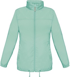 Ladies inlined windbreaker B&C, turquoise